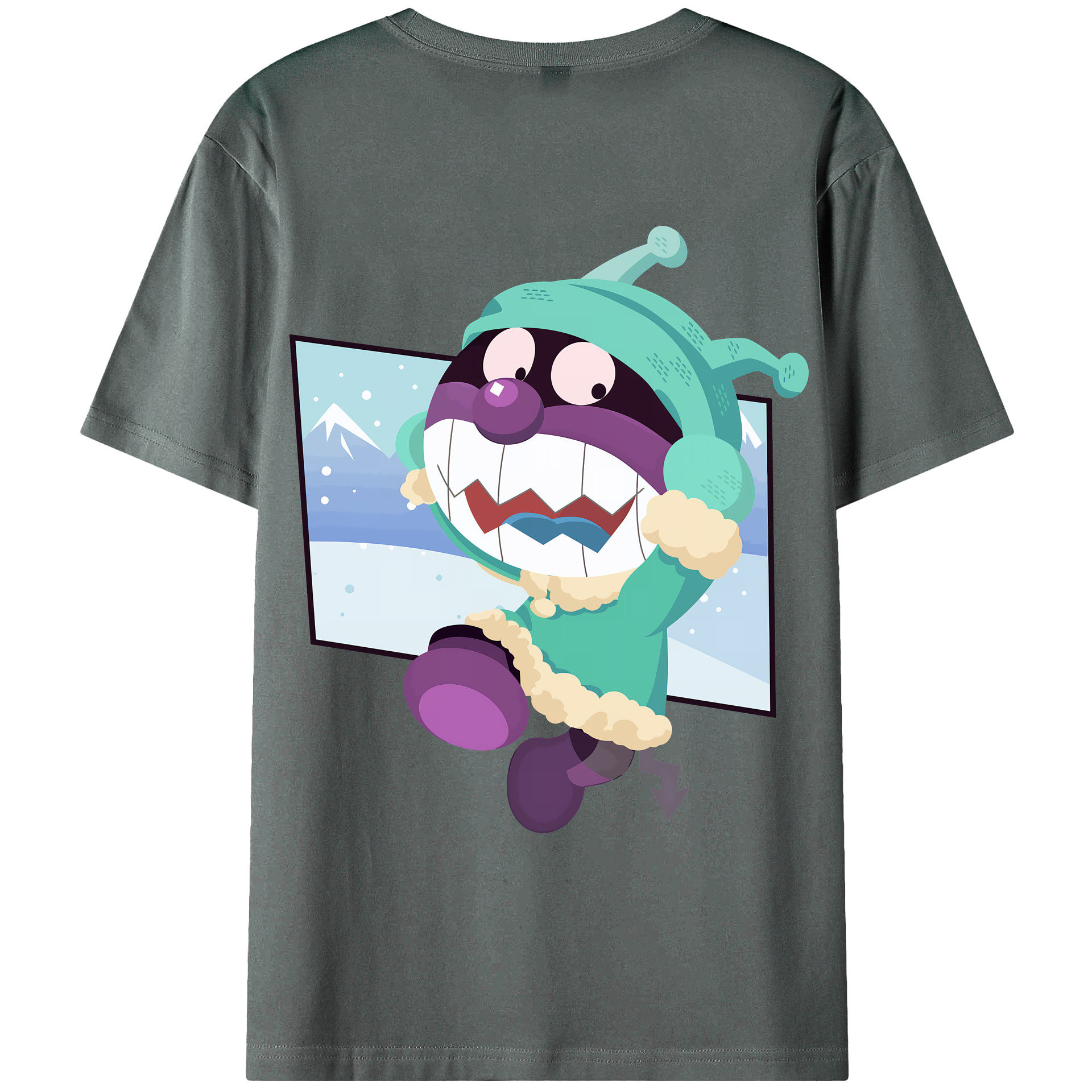 （画像用） アンパンマン Anpanman 綿100％ メンズ半袖Tシャツ（バックプリント） 通気性